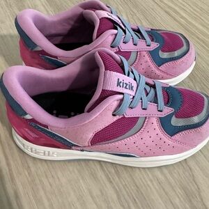 Kizik Pink & Blue Kids Sneakers